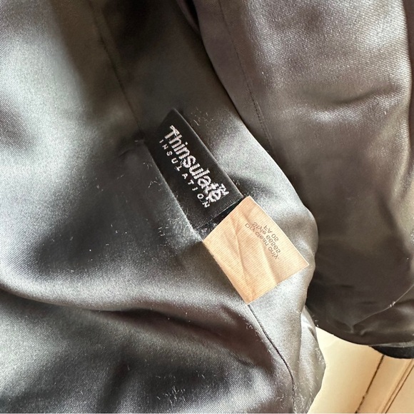 J.Crew Black Wool Blend Peacoat Jacket Classic Tailored Minimal Chic Prep Sz L - Picture 8 of 14